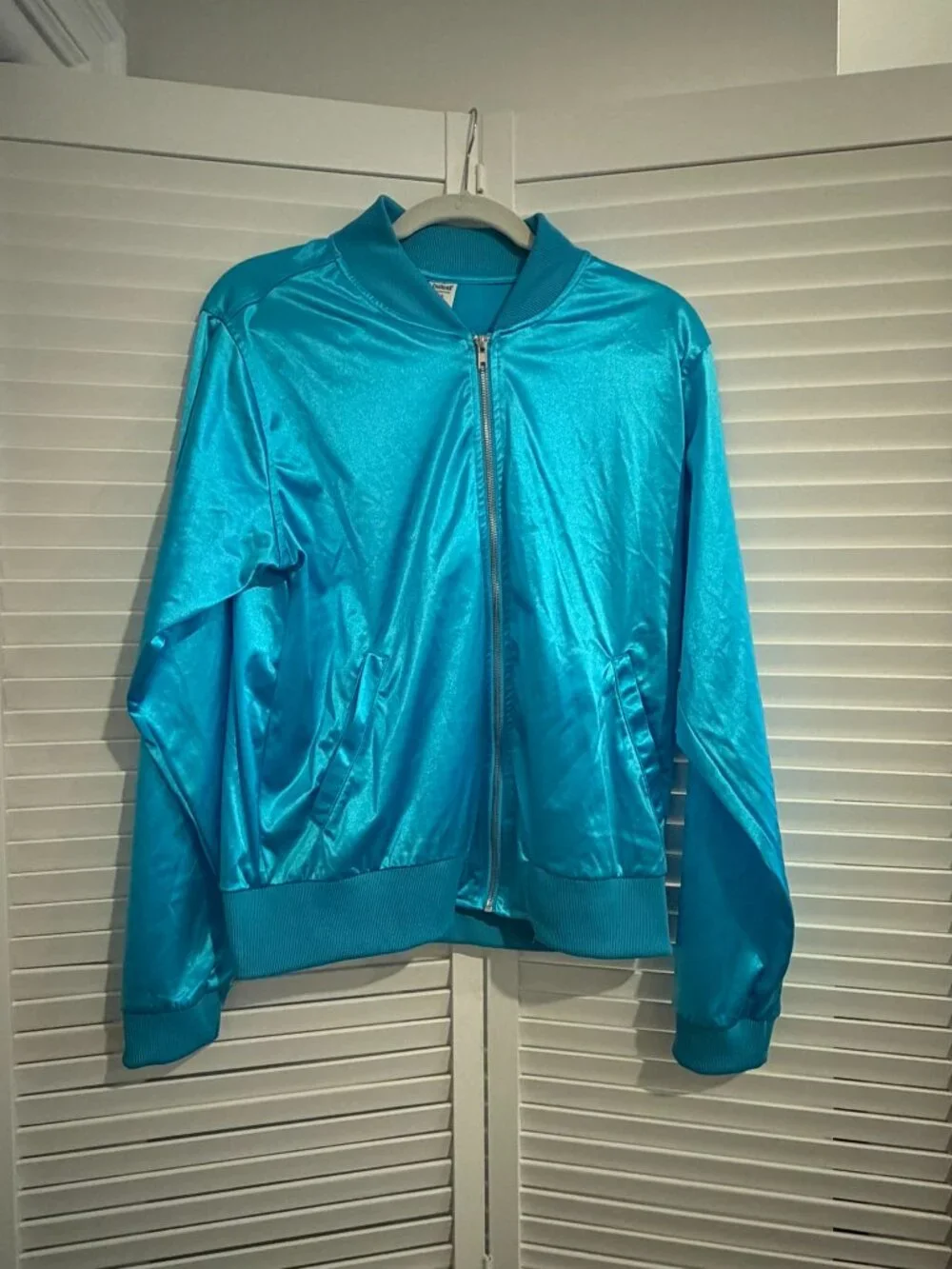 Balera Turquoise Satin Bomber Jacket Dance